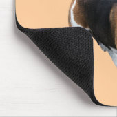 Howling Beagle Cute Dog Mousepad Muismat (Hoek)
