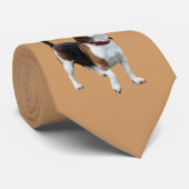 Howling Beagle Cute Dog Stropdas (Opgerold)