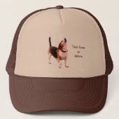 Howling Beagle Dog Personalized Trucker Pet (Voorkant)