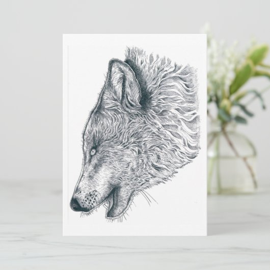 Howling Bedankkaart (Staand voorkant)