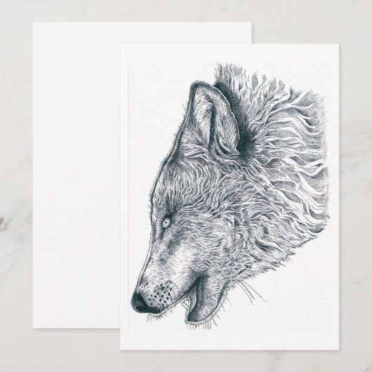 Howling Bedankkaart (Voorkant / Achterkant)