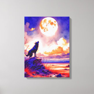 howling canvas afdruk