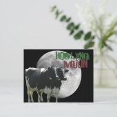 Howling Cows Moon Briefkaart (Staand voorkant)