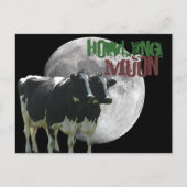 Howling Cows Moon Briefkaart (Voorkant)