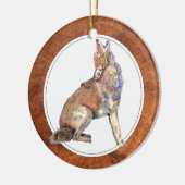 Howling Coyote, Animal, Wildlife Ornament (Links)