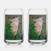 Howling Coyote Blikvorm Glas (Voorkant)