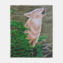Howling Coyote Fleece Deken