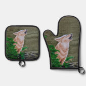 Howling Coyote Ovenwant & Pannenlap Set (Voorkant)