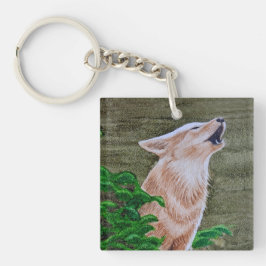 Howling Coyote Sleutelhanger