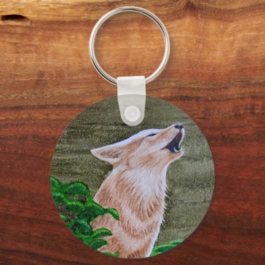 Howling Coyote Sleutelhanger (Achterkant)
