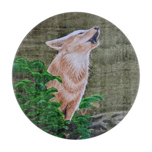 Howling Coyote Snijplank (Voorkant)