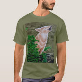 Howling Coyote   T-shirt (Voorkant)