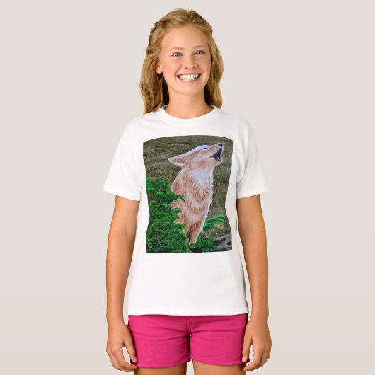 Howling Coyote T-shirt (Voorkant volledig)