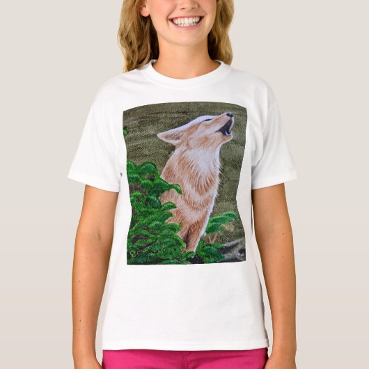 Howling Coyote T-shirt (Voorkant)