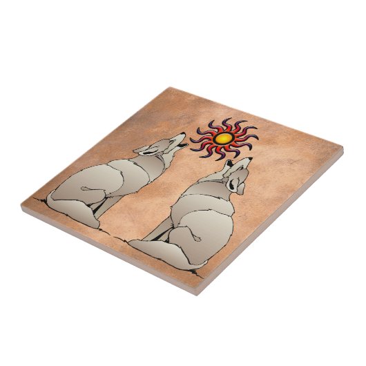 HOWLING COYOTE TEGELTJE (Zijkant)