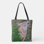 Howling Coyote Tote Bag (Achterkant)