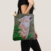 Howling Coyote Tote Bag (Dichtbij)