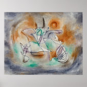 Howling Dog (1928) door Paul Klee Poster (Voorkant)