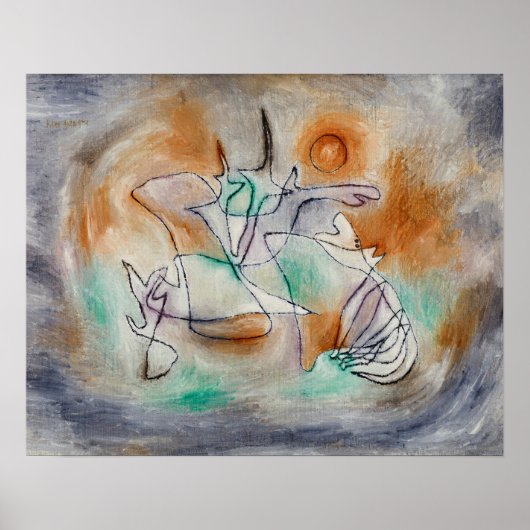 Howling Dog (1928) door Paul Klee Poster (Voorkant)