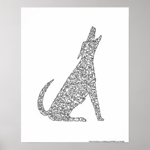 HOWLING DOG VAN NICHOLAS_COPYRIGHT_.. POSTER