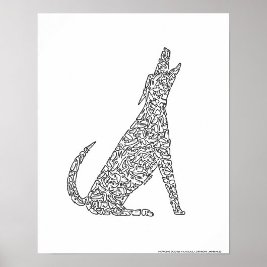 HOWLING DOG VAN NICHOLAS_COPYRIGHT_.. POSTER (Voorkant)