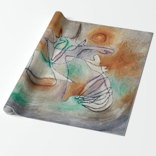 Howling Dog van Paul Klee Cadeaupapier (Uitgerold)