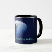 Howling helpt... Dog Mok met Wolf (Voorkant rechts)