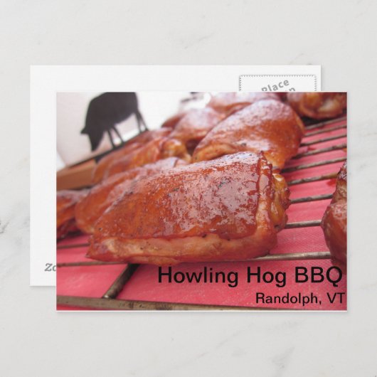 Howling Hog Barbecue Chicken is Tasty Briefkaart (Voorkant / Achterkant)
