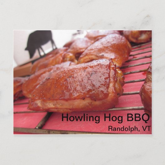 Howling Hog Barbecue Chicken is Tasty Briefkaart (Voorkant)