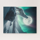 Howling into the Northern Lights Legpuzzel (Horizontaal)