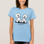 Howling KiniArt Westie Dogs T-shirt (Voorkant)