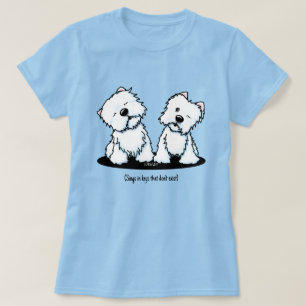 Howling KiniArt Westie Dogs T-shirt
