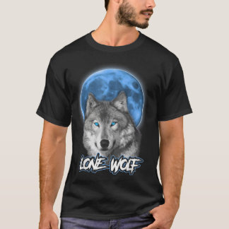 Howling Lone Wolf op Moon Gift Funny T-shirt