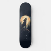 Howling Lone Wolf Skateboard Deck (Voorkant)