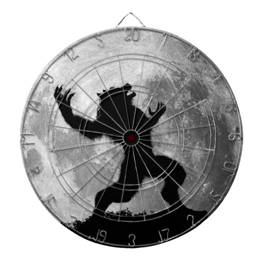 Howling Mad Werewolf Dartboard Dartbord (Voorkant)