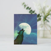 Howling Moon Briefkaart (Staand voorkant)