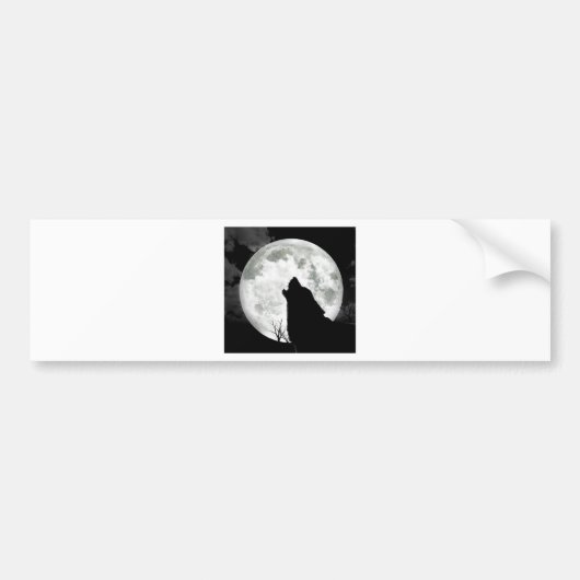 Howling Moon Bumpersticker (Voorkant)