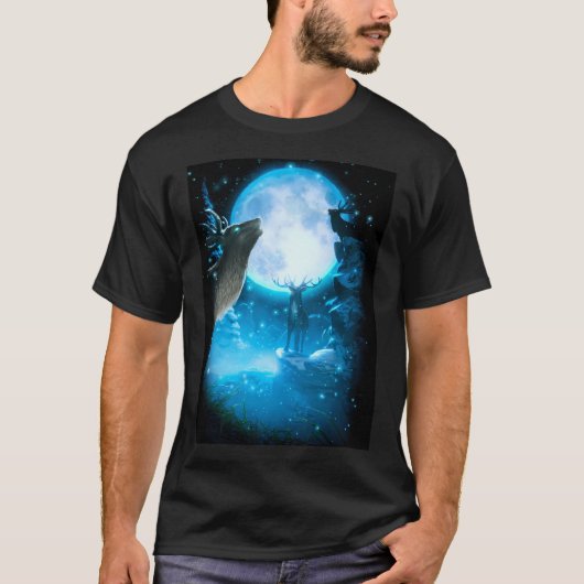 Howling Reindeer T-shirt (Voorkant)