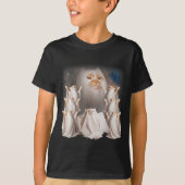 Howling Ritual Giant Ghost Cat Meme Funny Weird Ha T-shirt (Voorkant)