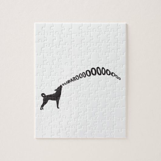 Howling Subaru Dog Legpuzzel (Verticaal)