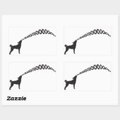 Howling Subaru Dog Rechthoekige Sticker (Vel)