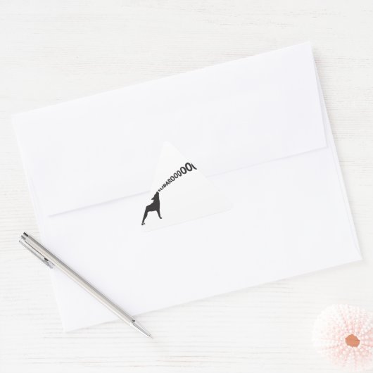 Howling Subaru Dog Sticker (Envelop)