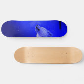 Howling Timber Wolf in de nacht van Snow Lite Persoonlijk Skateboard (Horizontaal)