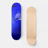 Howling Timber Wolf in de nacht van Snow Lite Persoonlijk Skateboard (Voorkant)