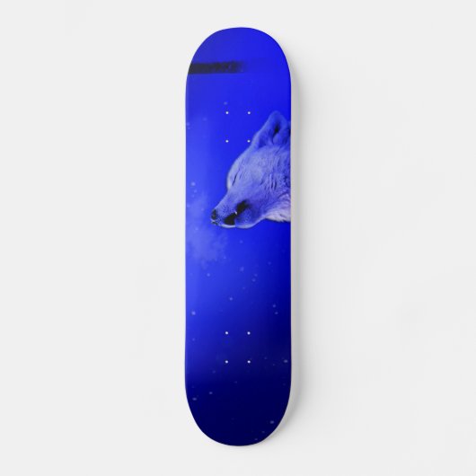 Howling Timber Wolf in de nacht van Snow Lite Persoonlijk Skateboard (Voorkant)