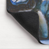 Howling Werewolf Woman Mousepad Muismat (Hoek)