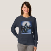 Howling Werewolf Woman T-shirt (Voorkant volledig)