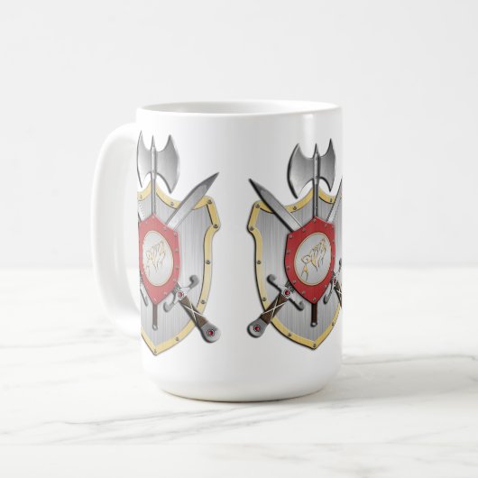 Howling Wolf Battle Crest Koffiemok (Voorkant links)