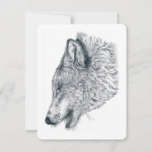 Howling Wolf Bedankkaart (Voorkant)