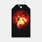 Howling Wolf bij Red Night Cadeaulabel (Achterkant)